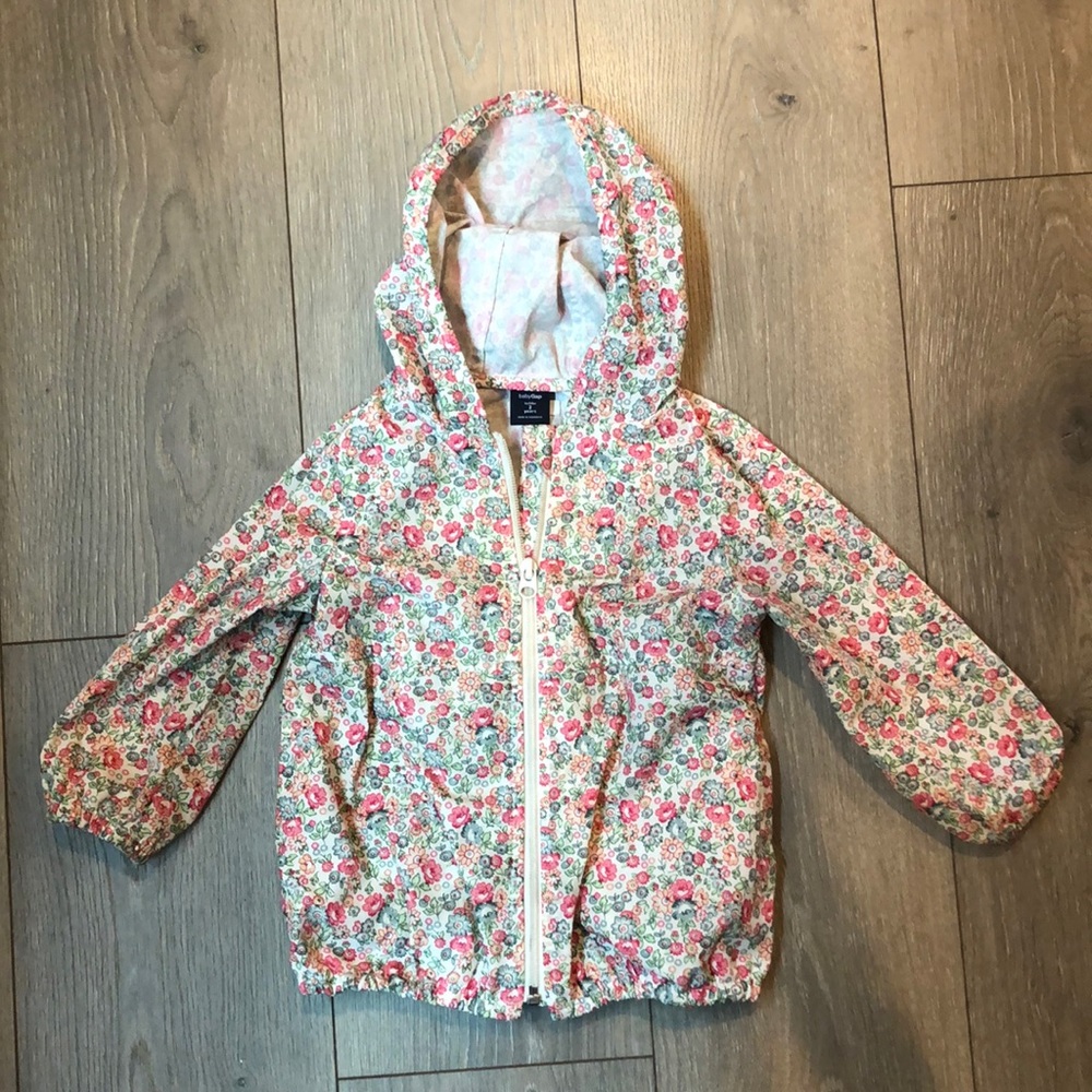 Baby gap floral raincoat